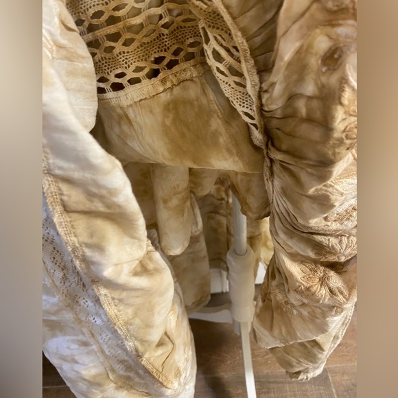 KSP India Pvt Ltd Tie Dye Crochet Eyelet Maxi‎ Dress Small - Picture 7 of 11